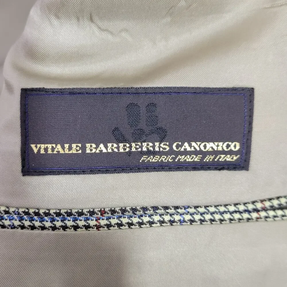 Tasso Elba Men's Blazer 44R 100% Pure New Wool‎ Vitale Barberis Canonico Italy